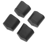 Noir Embouts Antidérapants en Silicone 4 Pièces | Bruit, Surface Antiglisse, Remplacement Pratique des Capuchons Usés, Adapté aux Sols en Bois et Zones de Travail