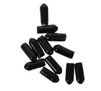 Noir Embouts de Rechange Pièces, en Caoutchouc pour Bandeau 100 | DIY et Fabrication de Bandeaux, Protection Confortable, pour Serrage-tête et Rubans, Lot de Rechange Pratique