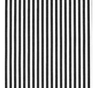 Noir et blanc 3 mm à rayures Tissu polycoton (au mètre)