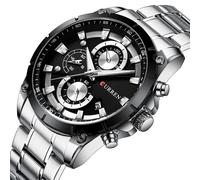 (noir et blanc) Montre à quartz classique de luxe Curren 8355 pour homme