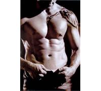 Noir et blanc - Poster - Torse d'homme + 1 Ü - Taille du poster 61x91,5cm
