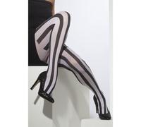 Noir et Blanc Rayé Collant Femmes Accessoire Déguisement Vertical Bande