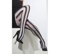 Noir et Blanc Rayé Collant Femmes Accessoire Déguisement Vertical Bande