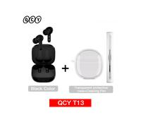 (Noir et étui avec stylo) Écouteurs sans fil Bluetooth T13 TWS Hi-Fi avec 4 microphones, réduction de