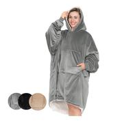 Plaid À Capuche Venteo Sweat A Capuche Plaid Reversible/Respirant Oversize/Taille Unique Mixte Existe En 3 Coloris 26.0 Noir Et Gris