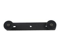 Noir Flash lampe Speedlite support de lumière trou universel caméra métal DSLR Double tête trépied support de montage 1/4 vis support