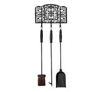 Noir Fonte Tisonnier Avec L'Économie De L'Espace Mural