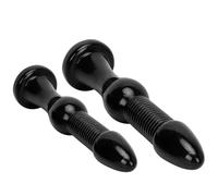 Noir géant extra long SM épais réaliste chien Dildo vagin anal cul pénis aspiration PVC Cup anal femme adulte (27cm)