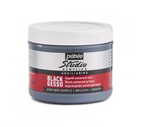 Noir Gesso Pebeo Studio Artiste Acrylique Huile Peinture Toile Apprêt Base Coat