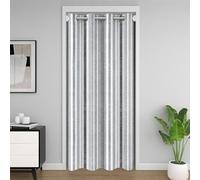 Noir Gris Rideau de Porte 150x203cm Stripe Rideau Occultant Rideaux Correctifs Rideaux Interieur Salon Chambre Moderne Art Rideaux Exterieur d'entrée