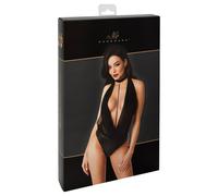 Noir Handmade Body Powerwetlook Avec Powernet Haut Et Amovible Perlenkett