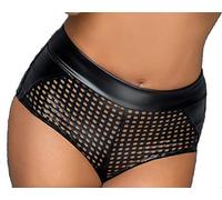 Noir Handmade Lasercut Short effet poerwetlook (XL), Noir , XL