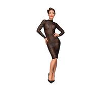 Noir Handmade Robe Longue en Tulle Elastique F182 - L