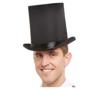 Noir Haut Chapeau de Luxe Plus Grand Showman Accessoire Déguisement Adultes