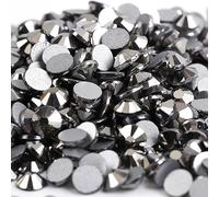 Noir Hématite 3D Nail Art ss3 ss4 ss5 ss6 ss8 ss10 ss12 ss16 ss20 ss30 ss34 Ongles en Verre/Cristal Strass Non HotFix-SS34 288pcs