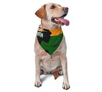 Noir Histoire Mois Chien Bandanas Écharpe pour Animaux De Compagnie Triangle Bavoir Chats Réglable Foulard Accessoires pour Petit Moyen Grand Chiot