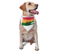 Noir Histoire Mois Chien Bandanas Écharpe pour Animaux De Compagnie Triangle Bavoir Chats Réglable Foulard Accessoires pour Petit Moyen Grand Chiot