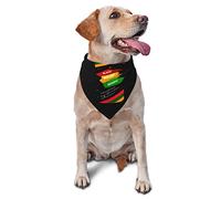 Noir Histoire Mois Chien Bandanas Écharpe pour Animaux De Compagnie Triangle Bavoir Garçon Fille Foulard Réglable Accessoires pour Petit Moyen Grand Chiot