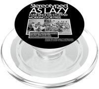Noir HM stéréotypé comme paresseux depuis que nous avons arrêté de travailler PopSockets PopGrip pour MagSafe