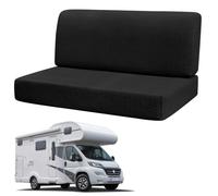 Noir Housses de Coussin pour Camping-Car Extensibles,Lavables,Antidérapante | Lot de 2 Housses de Siège Extensibles Camping-car, Banquette et Dossier Housses de Siège pour Camping-car, Caravane