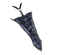 Noir Kit d'entraves pour le Corps Bras et le dos Menottes Cuir PU BDSM A-M