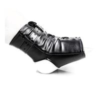 Noir Kit d'entraves pour le dos Pied Menottes Cuir PU BDSM Retenue SUBS