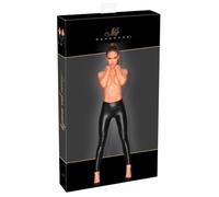 Noir - leggings longs et brillants (noir) - L