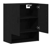 Noir - LEMON® Meuble mural - Armoire suspendu,Rangement haut - chêne Noir - 60x31x70cm - Bois d'ingénierie 358 - Soldes