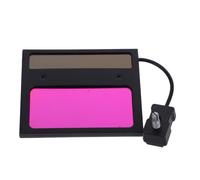 Noir Lentille de Soudage à Assombrissement Automatique, pour Casque | Remplacement Solaire, Plastique, Affichage Vrai Couleur LCD, pour Métal et Bricolage, Montage sur Cagoule