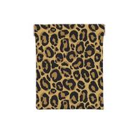 Noir Léopard Jaune, Sac de Rangement pour Femmes, Portefeuille supérieur à Presser, Petit Porte-Monnaie, Pochette de Changement