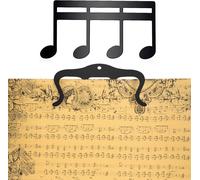 (Noir)Lot De 2 Clips De Partition De Musique En Métal, Clip Pour Pupitre Pince À Partitions Note De Musique Clip Livre Page Holder Pour Jouer En Extérieur, Piano, Guitare, Violon, Clavier