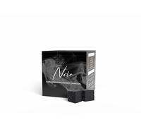 Noir Lot de 64 cubes de charbon de narguilé naturel de qualité supérieure de 26 mm, sans produits chimiques, coque de noix de coco, charbon de narguilé durable pour une meilleure saveur, faible teneur