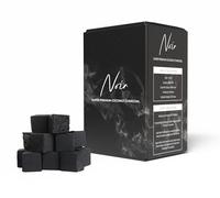 Noir Lot de 72 cubes de charbon de narguilé naturel de qualité supérieure, sans produits chimiques, coque de noix de coco, charbon de narguilé durable pour une meilleure saveur, faible teneur en
