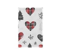 Noir Love Buffalo Plaid Flocons de neige Décoration de Noël Mignon Plaque murale Tapa para Switch de luz Inutilisé Outlet Cover
