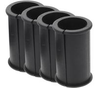 Noir Manchon en Caoutchouc, Lot de 4, pour Microphone | Joint Portable, Remplacement Rapide, pour Prise de Son et Karaoké, Compatible Support Antichoc