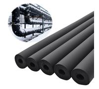 Noir Manchon Isolation Tuyaux Ø 16 20 25 32 50 63 76 90 110 mm Ignifuge Antigel Tuyau d'isolation Isolant Tuyau Chauffage pour Chauffage et Tube Climatisation(T20mm X ID50mm X L1.8M)