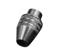Noir Mandrin de Perceuse sans Clé 3 Mâchoires M8x0.75mm, en Alliage | Adaptateur Compact pour Mini Perceuse sans Fil, Verrouillage Unique, Maintient Forets 0,3 à 3,2mm