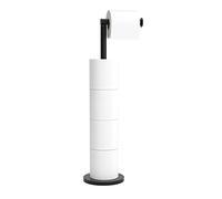 Noir Mat Dérouleur Papier Toilette för Toilettes Porte Papier Toilette, réserve à Papier WC dérouleur Papier Toilette de Haute qualité,Pratique et Design, Convient pour Tous Les WC et salles de Bain