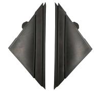 Noir Mat LH & RH Porte Miroir Drapeau Rétroviseur Triangle Garniture Plaque Couverture Moulures Pour Fiat 500 2012-2019 1SJ85KX7AA 1SD00KX7AA