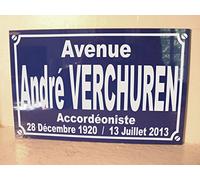 Noir & Mat Sérigraphie André VERCHUREN accordéon Plaque de Rue création Originale édition limitée Cadeau Fan collectionneur