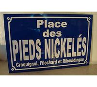 Noir & Mat Sérigraphie Pieds-nickeles BD Plaque de Rue création Collector Edition limitée Cadeau Original