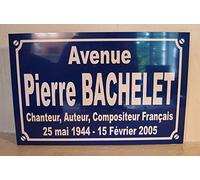 Noir & Mat Sérigraphie Pierre BACHELET Plaque de Rue création Collector Edition limitée Cadeau Original