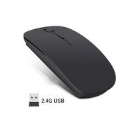 (Noir mat) Souris sans fil pour iPad, Samsung, Huawei, Lenovo, Android, Windows, ordinateur portable,