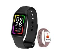 (Noir) Montre connectée étanche Blackview R1 pour adultes, avec suivi d'activité, fréquence cardiaque