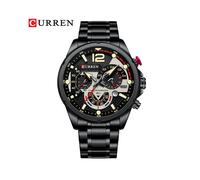 (noir) Nouvelles montres vertes pour hommes de marque supérieure montre à quartz en acier inoxydable