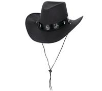 Noir Ouest Chapeau Cowboy Adultes Costume Western Hommes Femmes Deluxe