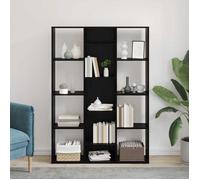 Noir Paravent - MANGO - Séparateur de pièce Salon - Chêne noir 100x24x140 cm Bois d'ingénierie CC35