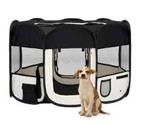 (Noir)Parc pliable pour chien - SIGNOR - avec sac de transport Noir 110x110x58cm 59100