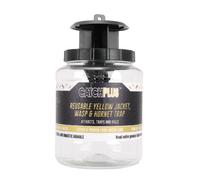 Noir Piège à guêpes et frelons VENTEO Un appât inclus Utilisation extérieure Réutilisable Respectueux de l'environnement Piège à suspendre ou poser sur le sol Noir Barrage à insectes