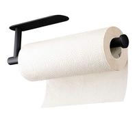 Noir-Porte Sopalin, Support Essuie Tout Mural ou Auto-Adhésif,Porte Rouleau Papier Cuisine Acier Inoxydable. Porte Essuie Tout de